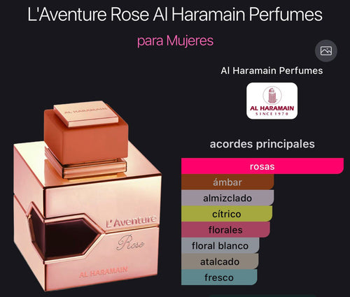 Al Haramain L'Aventure Rose W EDP 3.4 oz