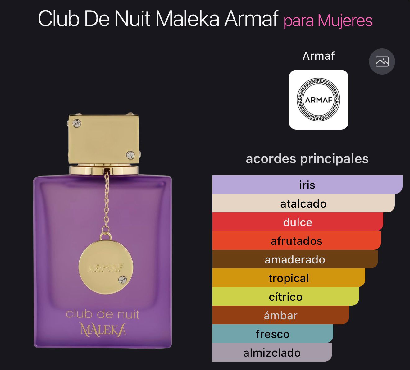 Armaf Club De Nuit Maleka W EDP 3.4 oz