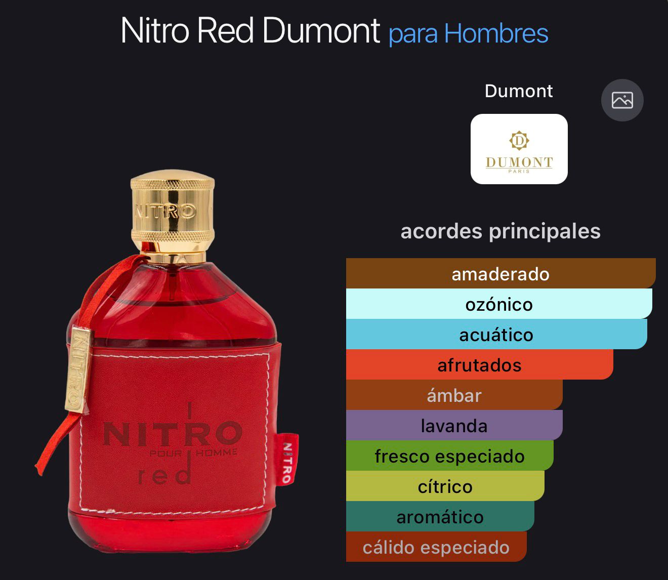 Dumont Paris Nitro Red U EDP 3.4 oz