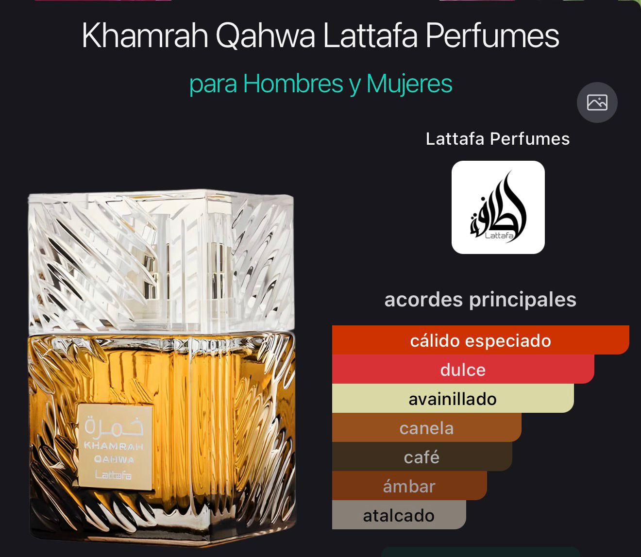 Lattafa Khamrah Qahwa U EDP 3.4 oz